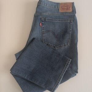 Levi's Blue Straight Jeans with Classic Indigo Wash